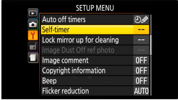 How Do You Set The Timer On A Nikon D3500