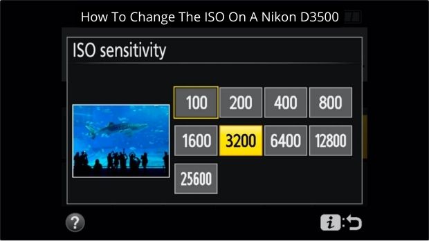 How To Change The ISO On A Nikon D3500